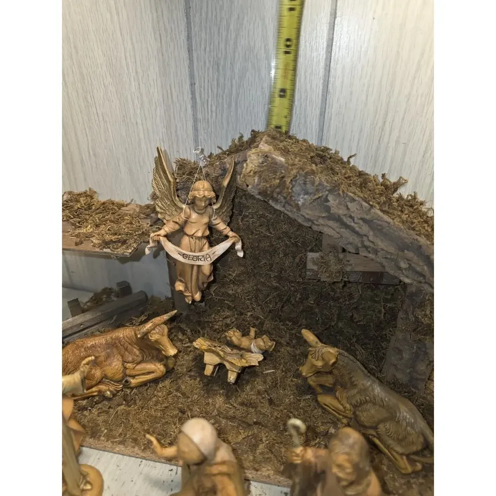 Vintage 1983 Fontanini Roman Italy Heirloom Nativity Set 11 W/Chreche Holiday